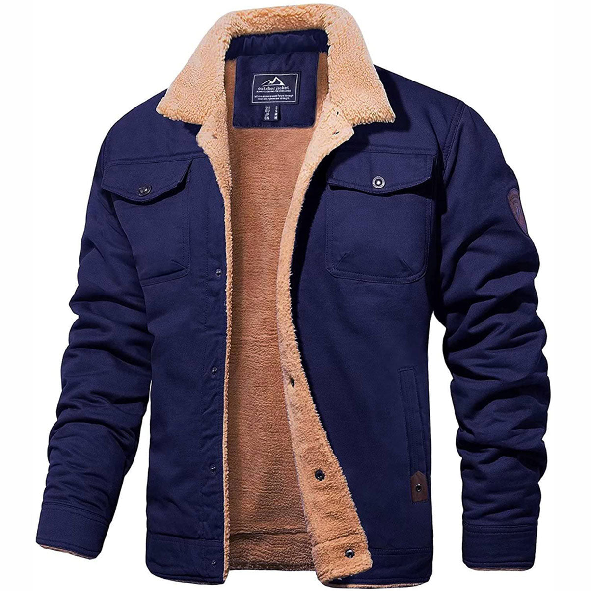 Derek - Vintage Lined Bomber Jacket for Men