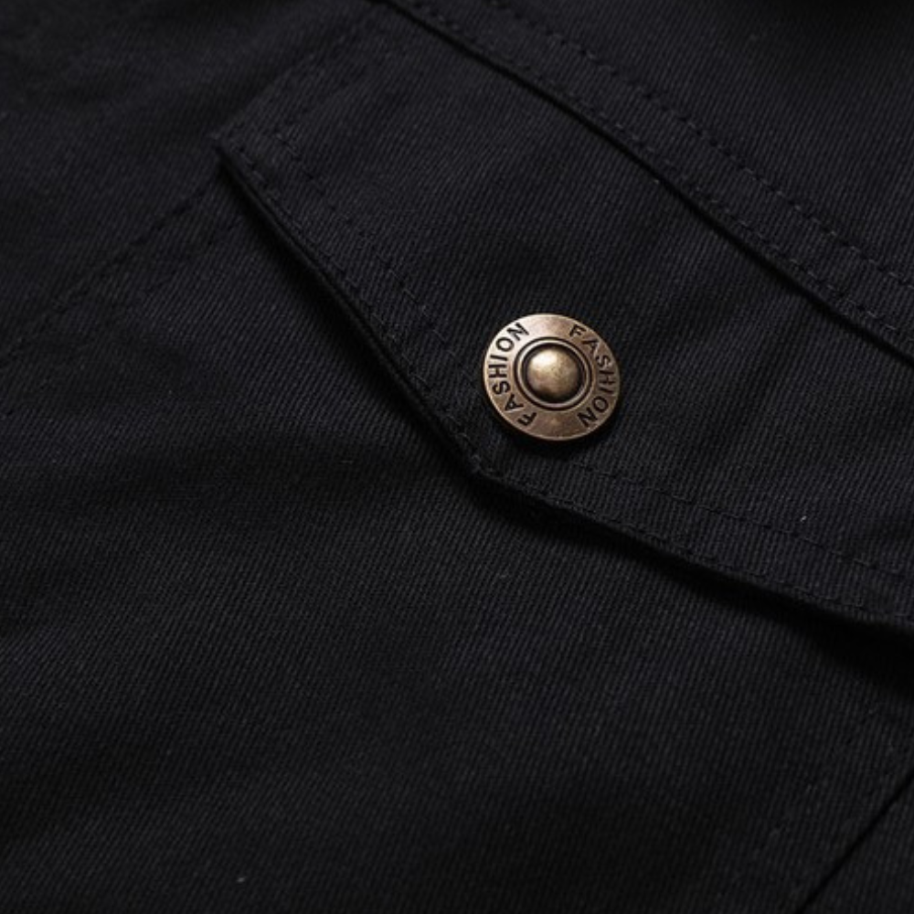 Derek - Vintage Lined Bomber Jacket for Men