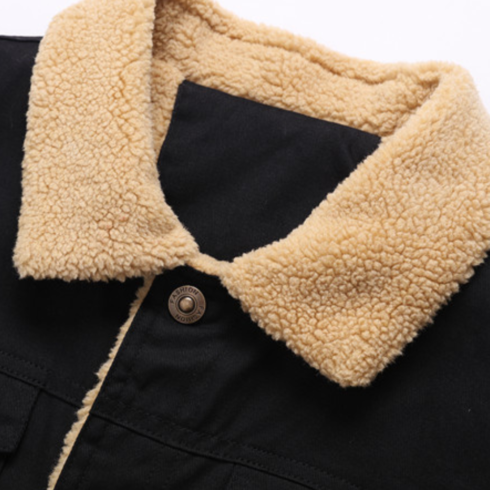 Derek - Vintage Lined Bomber Jacket for Men