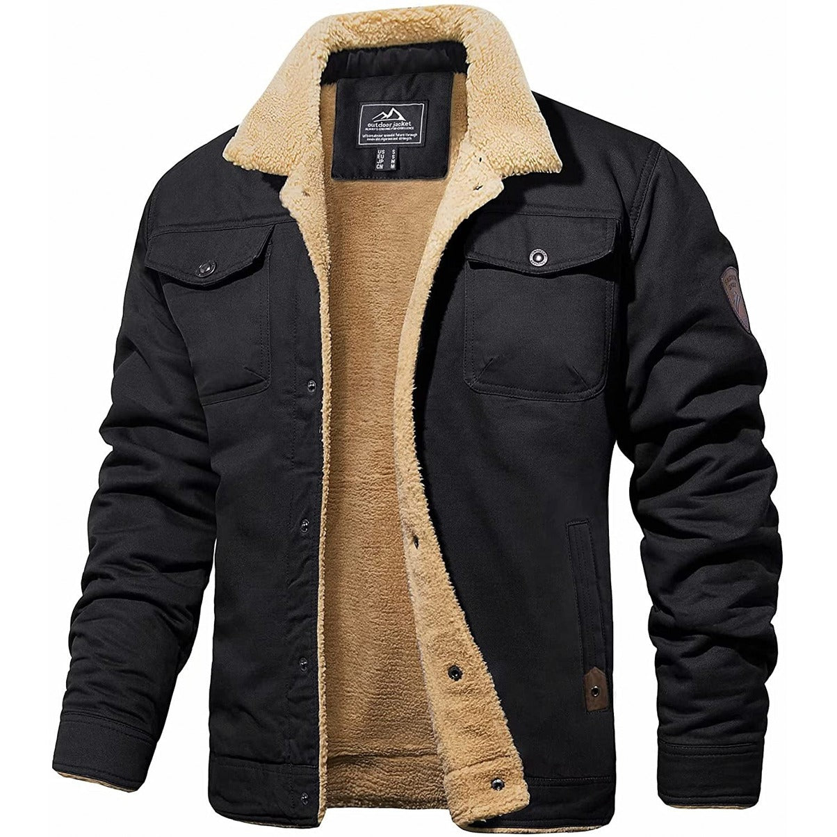 Derek - Vintage Lined Bomber Jacket for Men