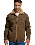 Derek - Vintage Lined Bomber Jacket for Men