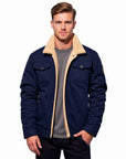 Derek - Vintage Lined Bomber Jacket for Men