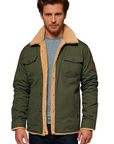 Derek - Vintage Lined Bomber Jacket for Men