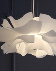 Design Pendant Lamp Flower White Metal - Sophia