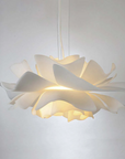 Design Pendant Lamp Flower White Metal - Sophia