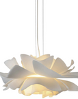 Design Pendant Lamp Flower White Metal - Sophia