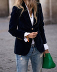 Desiree - Elegant Retro Blazer with One Button