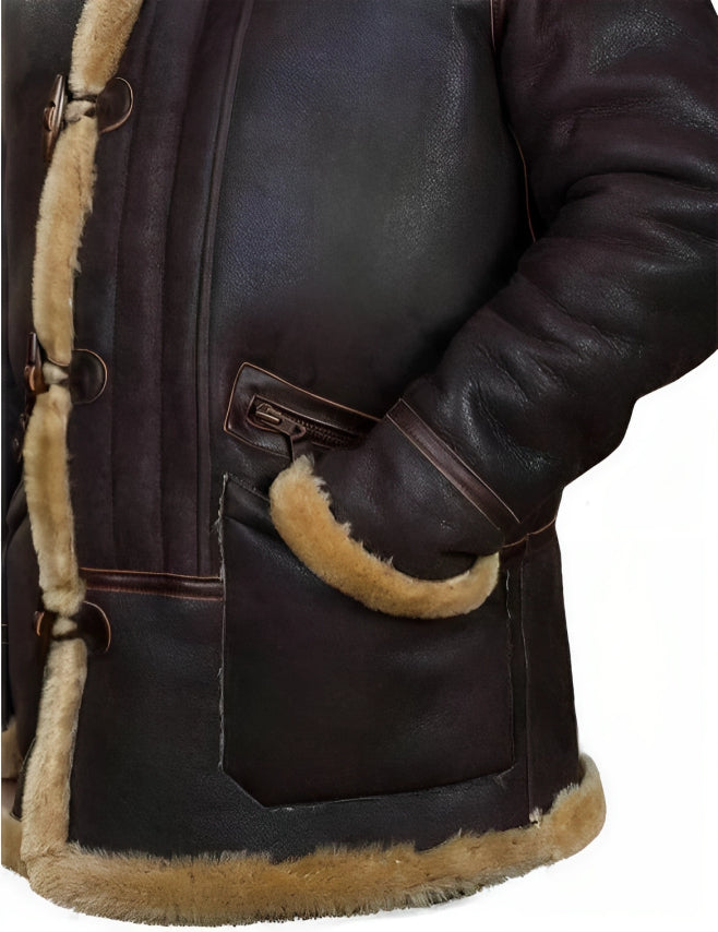 Detlef – Chaqueta de invierno estilo shearling