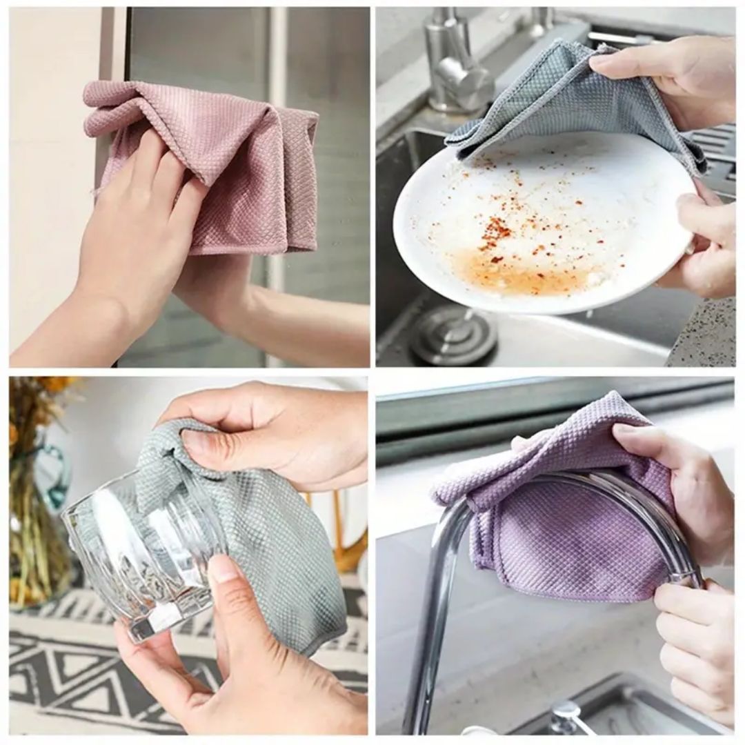Diamond Cleaning Cloths | Absorbent and Effortless Cleaning - 5 + 5 FREE