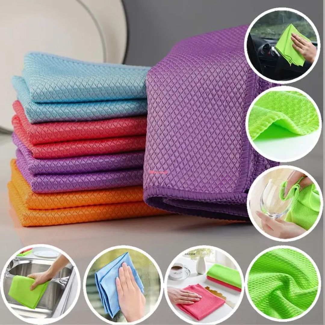 Diamond Cleaning Cloths | Absorbent and Effortless Cleaning - 5 + 5 FREE