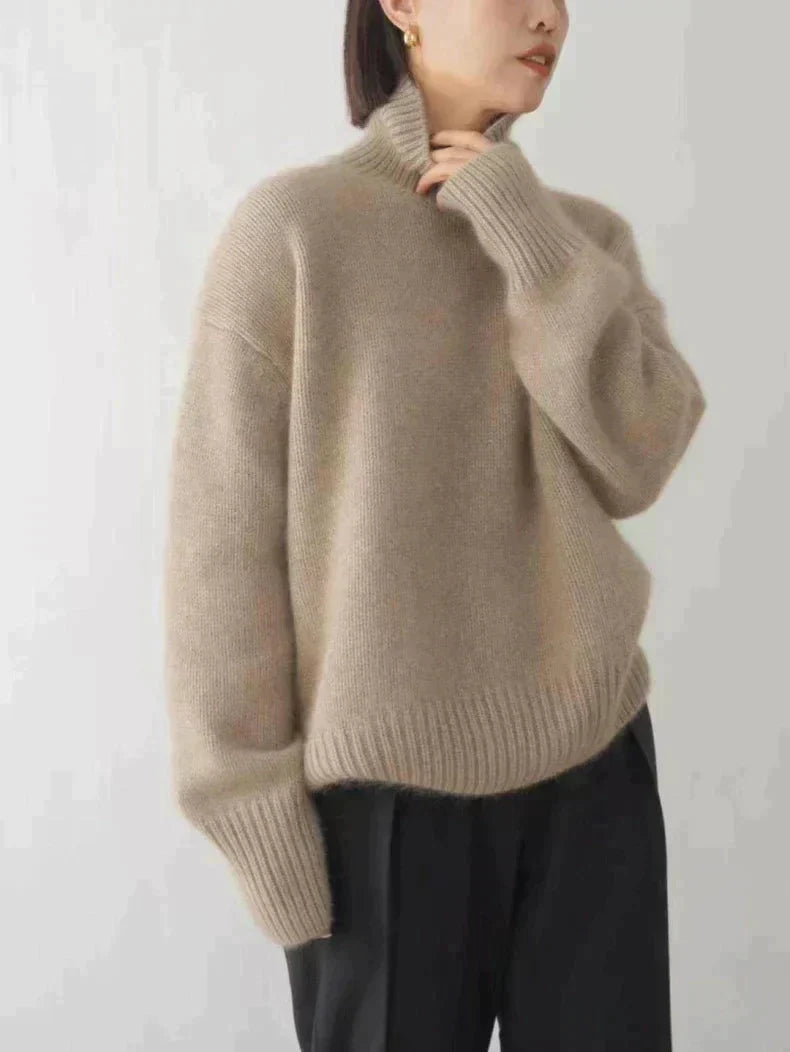 Diana – Comfortable Soft Knit Roll Neck Jumper