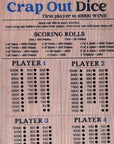 DiceKing - Wooden Crap Out Scoreboard for Tactical Fun