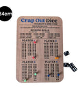 DiceKing - Wooden Crap Out Scoreboard for Tactical Fun