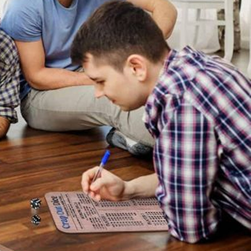 DiceKing - Wooden Crap Out Scoreboard for Tactical Fun