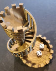 DiceMasters - 3D Printed Dice Tower with Spiral Staircase