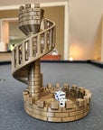 DiceMasters - 3D Printed Dice Tower with Spiral Staircase