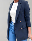 Dilaw - Elegant blazer for women