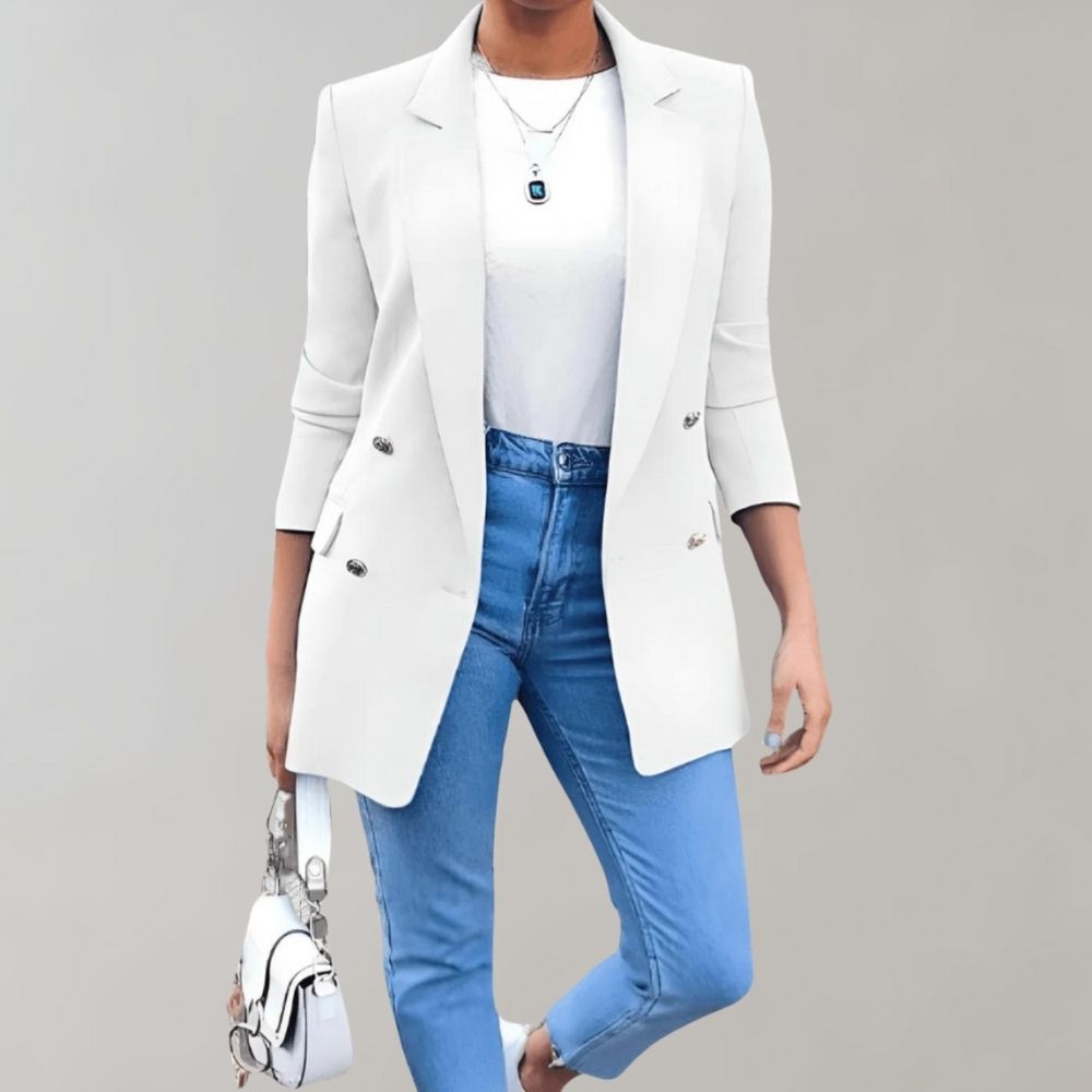 Dilaw - Elegant blazer for women