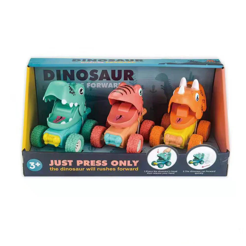 Dino Monstertruck - Push &amp; Go Dinosaur Race - Dino Auto's