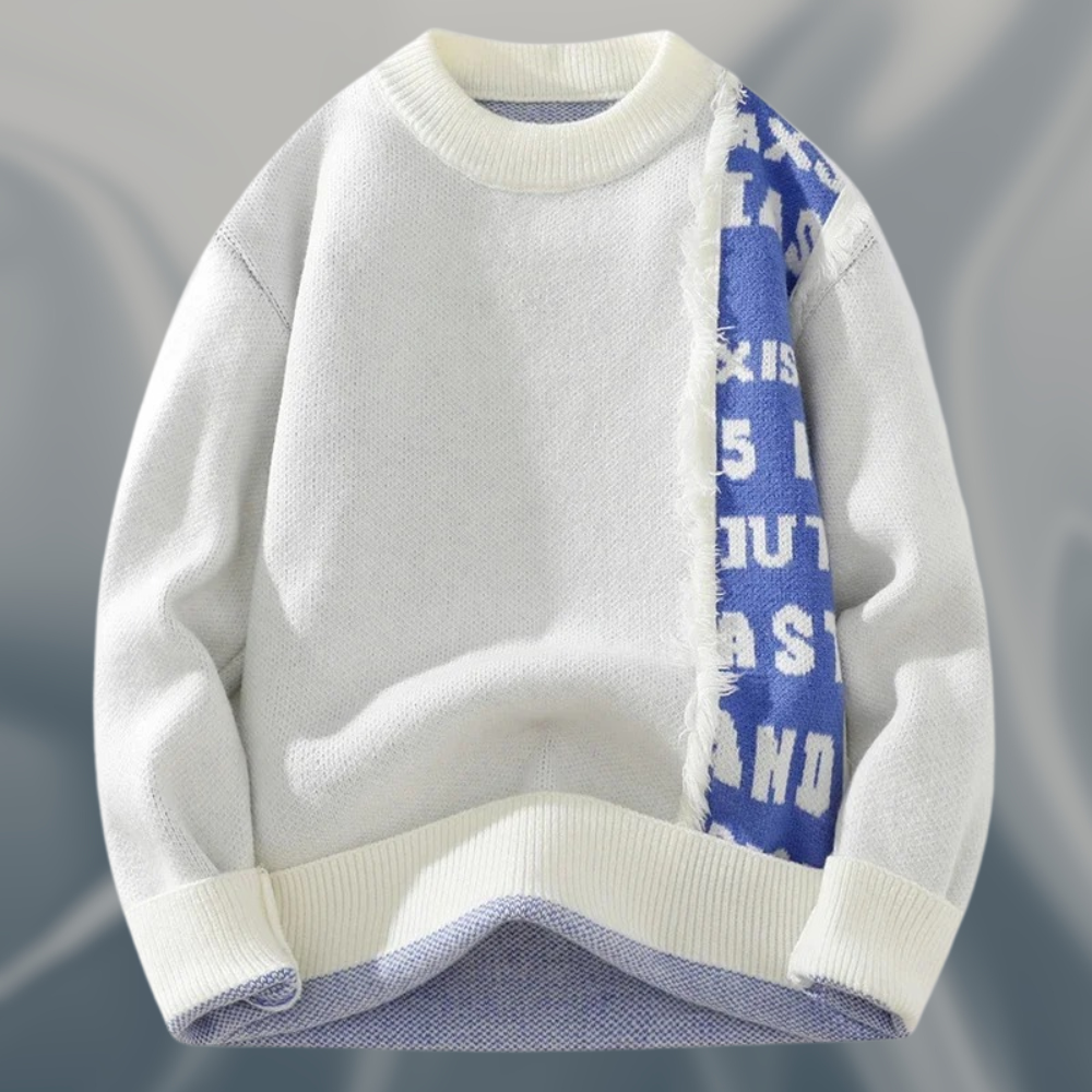 Dirrk – Jacquard Jumper with Round Neck
