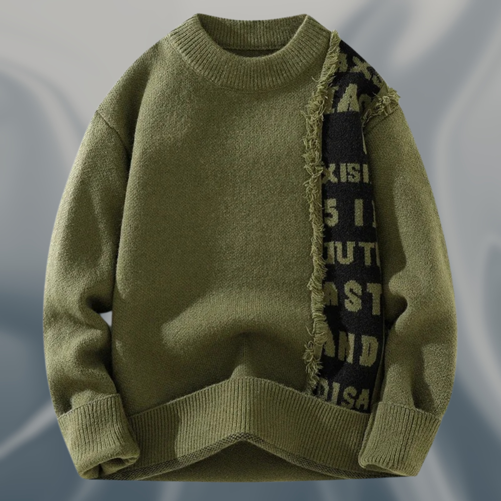 Dirrk – Jacquard Jumper with Round Neck
