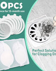 Disposable Hair Catchers for Shower Drains (30 Pieces)