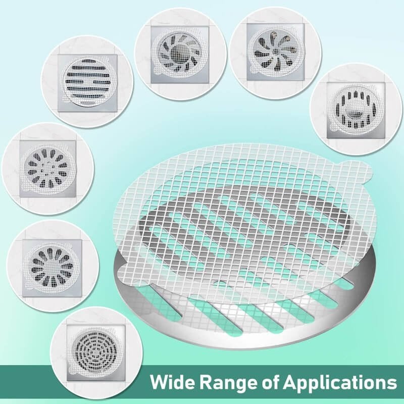 Disposable Hair Catchers for Shower Drains (30 Pieces)