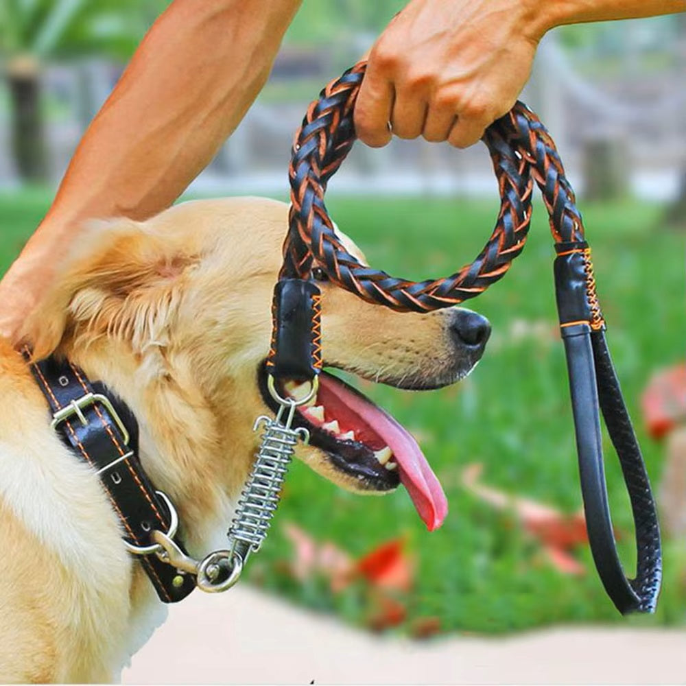 DogsGrip | Strong Leather Lead for Reliable Control