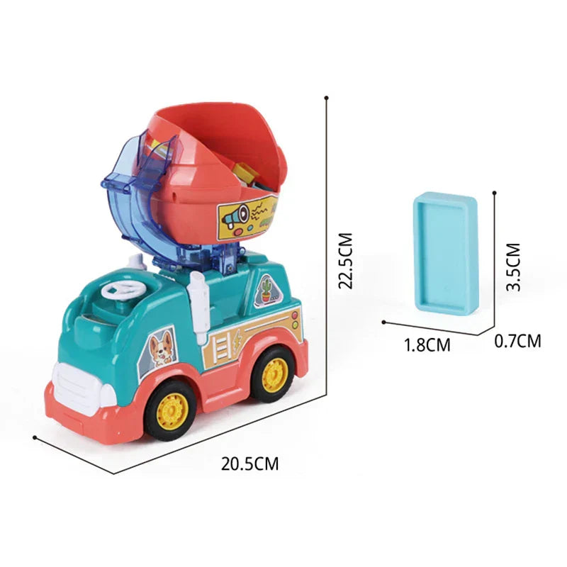 Domino Car - Creative Domino Fun - Domino Stone Army