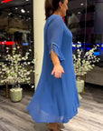 Doris – Round Neck Chiffon Dress