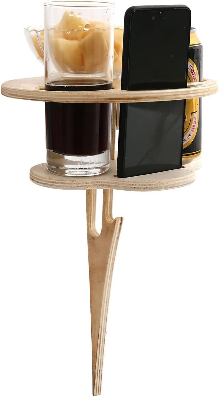 Double-Layer Portable Wine Table