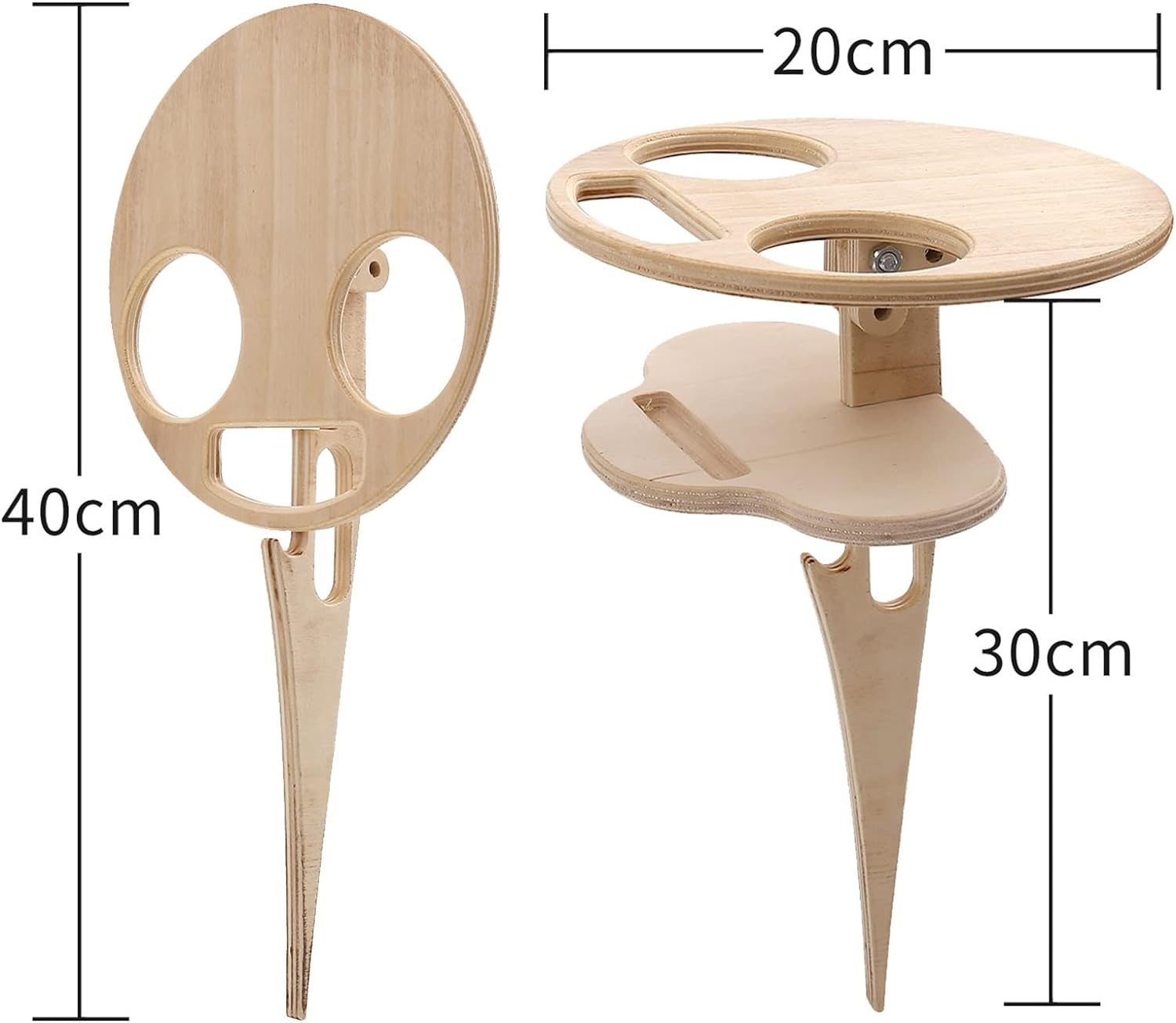 Double-Layer Portable Wine Table