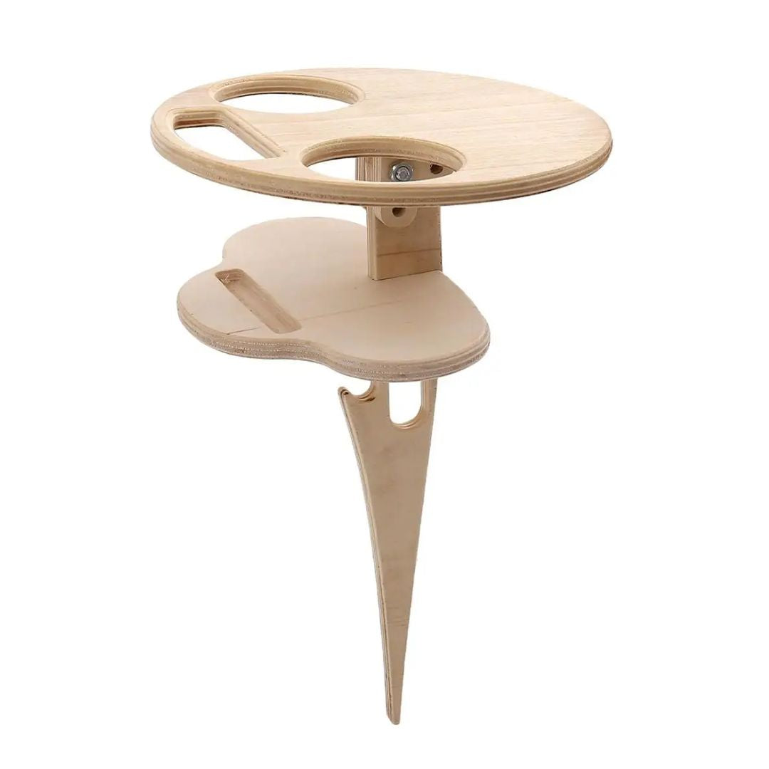Double-Layer Portable Wine Table