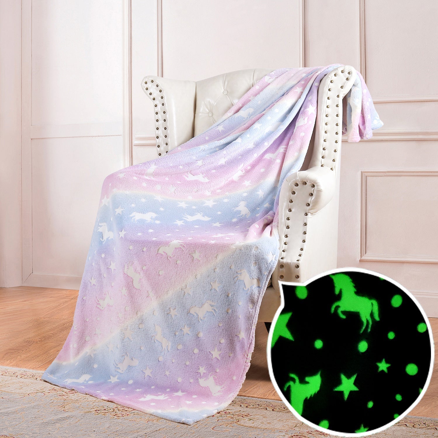 Double-Sided Flannel Glow Blanket