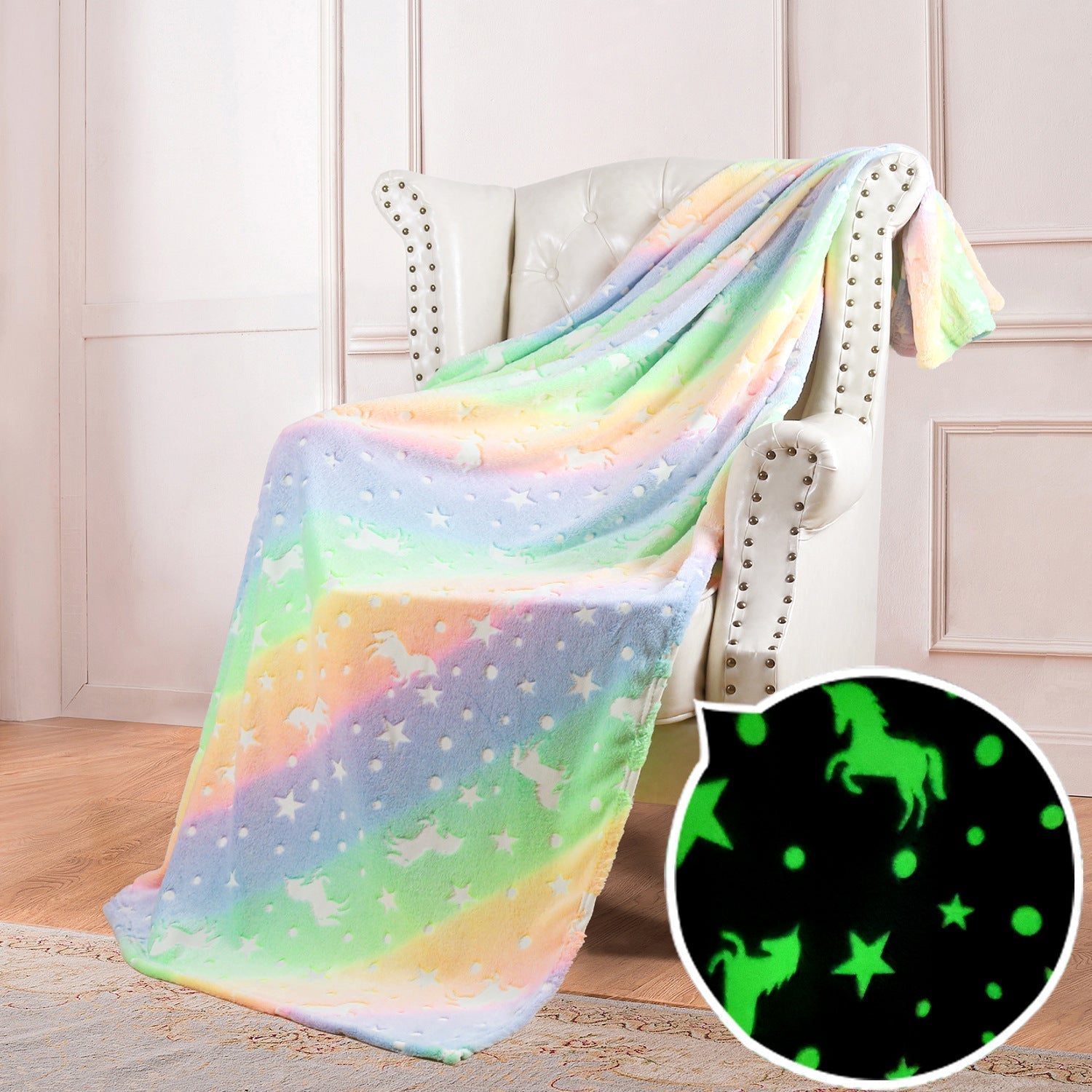 Double-Sided Flannel Glow Blanket
