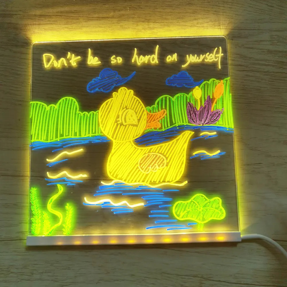Drawing Light - Shining stories - Illuminated drawing board