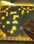 Drawing Light - Shining stories - Illuminated drawing board