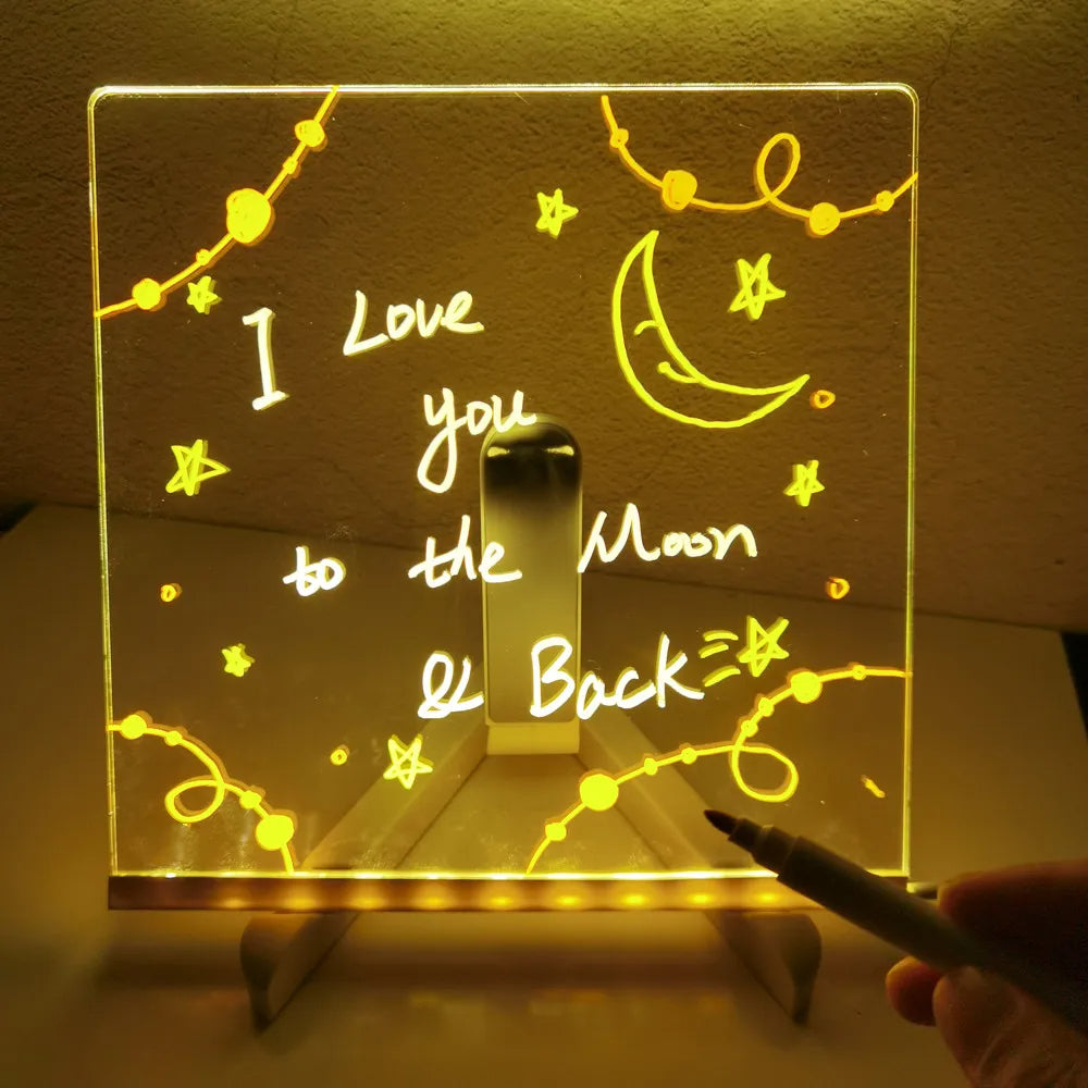 Drawing Light - Shining stories - Illuminated drawing board