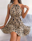 Dress with Bow and Leopard Print - Susi
