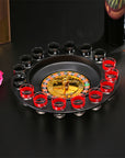 DrinkRoulette - Luxury Roulette Drinking Game Set with 16 Glasses