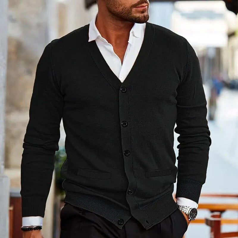 Dunstan - Casual Cardigan with V-Neck