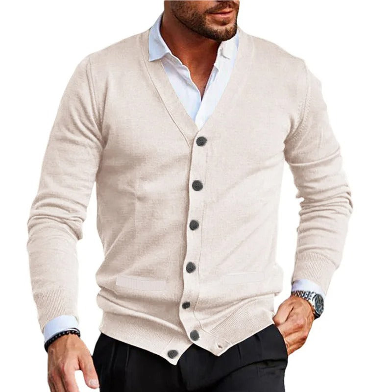 Dunstan - Casual Cardigan with V-Neck