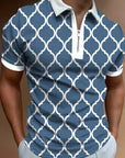 Eamon – Men's Polo with Zip & Short Sleeves