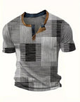 Edson - Stylish Shirt with Patchwork Print