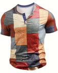 Edson - Stylish Shirt with Patchwork Print
