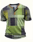 Edson - Stylish Shirt with Patchwork Print