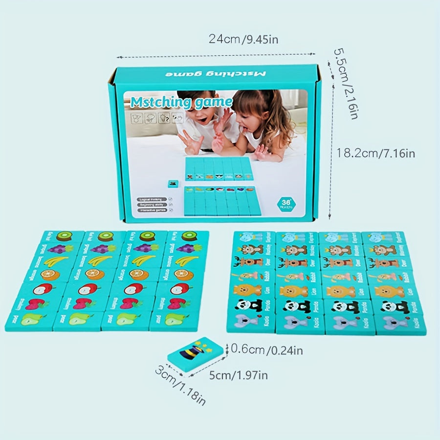 EduDomino - Puzzle Domino Game for Children Educational Board Game
