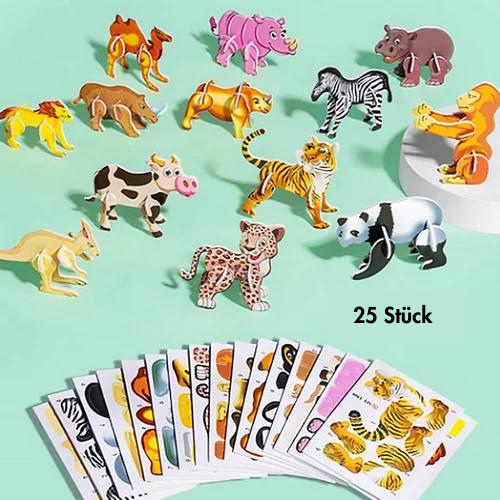 Educational 3D Cartoon Puzzle