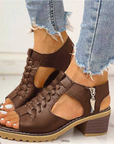 Effortless Elegance - High Heel Sandals - Evalina