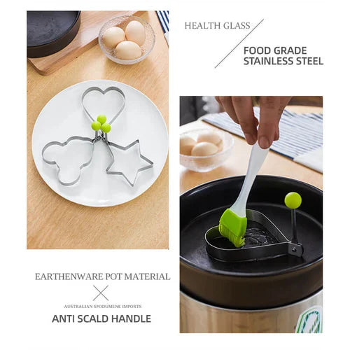 Egg Frying Moulds Made of Stainless Steel